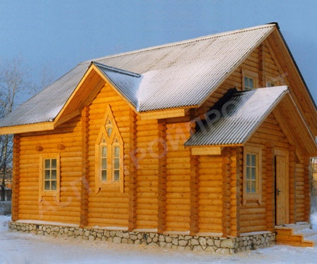 Классика деревянного домостроения дом Первый снег